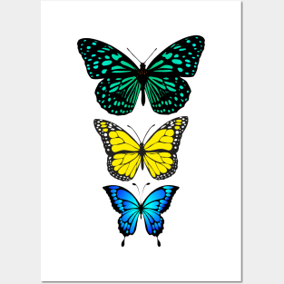 Butterflies - forest nature Posters and Art